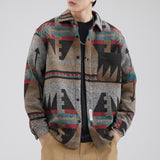 Heavy Woolen  Long-sleeved Autumn And Winter Thickened Plaid Jacket - WOMONA.COM