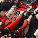 Christmas sweater couple loose jacquard sweater - WOMONA.COM