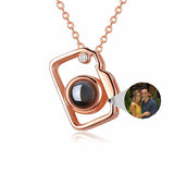 Camera Shaped Customized Photo Projection Necklace - WOMONA.COM