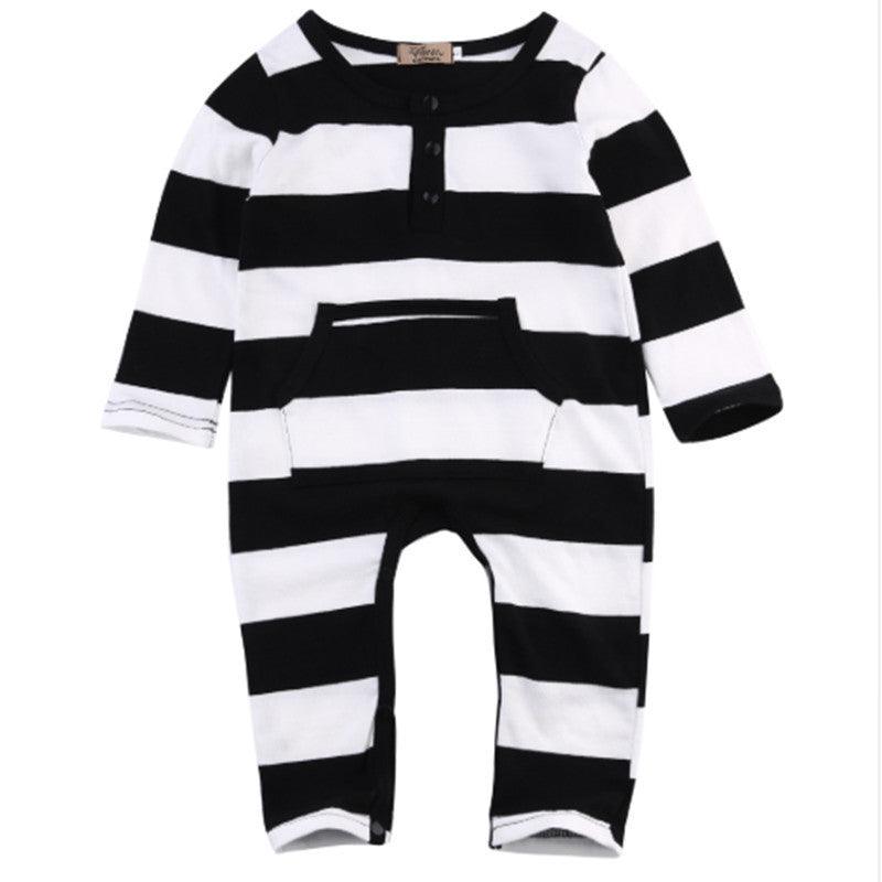 Baby pocket striped bodysuit - WOMONA.COM