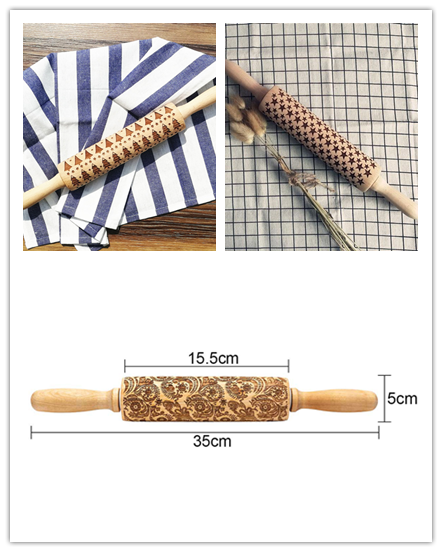 Rolling Pin Christmas Embossing - WOMONA.COM