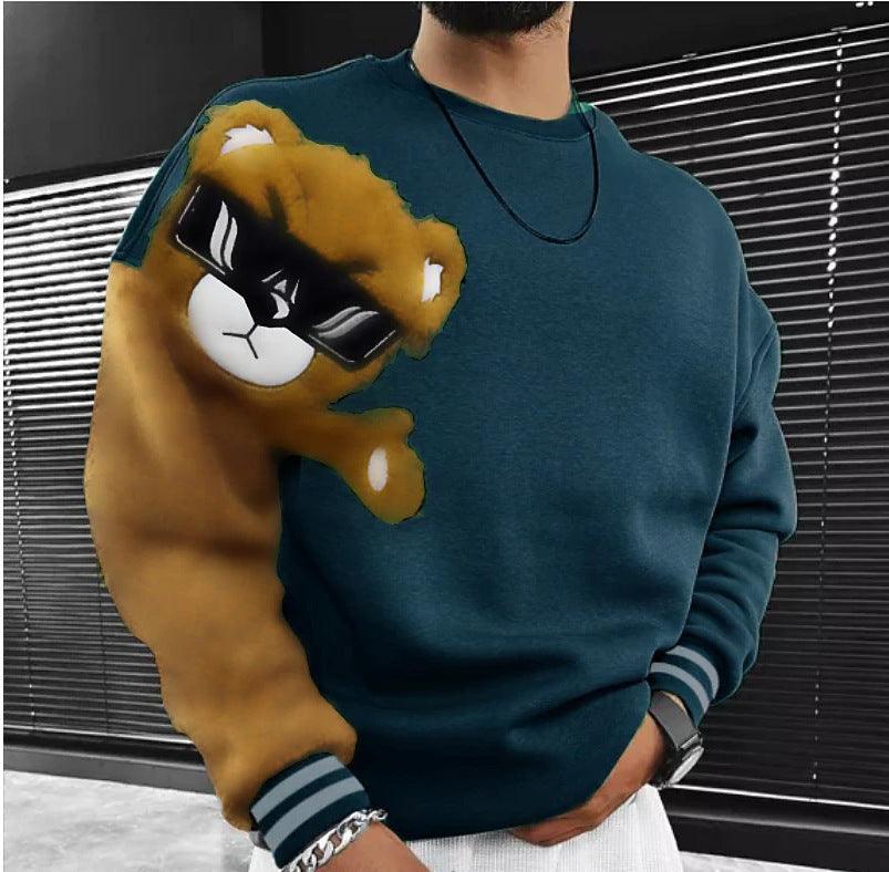 Men's Sweater Digital Printing Casual - WOMONA.COM