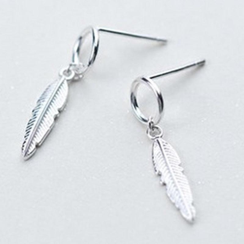 Sweet Silver Leaf Earrings