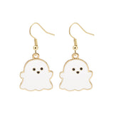 Halloween Earrings Cute Pumpkin Spooky Oil Drip Alloy Earrings Jewelry - WOMONA.COM