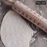 Rolling Pin Christmas Embossing - WOMONA.COM