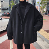 Woolen mid-length trench coat - WOMONA.COM