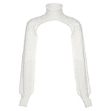 Fashion Trend Women's New Long-sleeved High Collar - WOMONA.COM