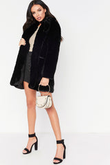 Faux Fur Coat Women Long Sleeve Warm Thick Wave Jackets - WOMONA.COM