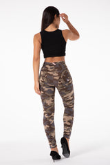 Shascullfites Melody push up camo workout leggings - WOMONA.COM