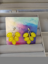 Crystal Short Candy-colored Earrings - WOMONA.COM