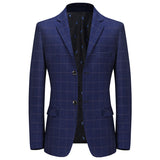 New Leisure Suits For Men Coat Plaid Fashion - WOMONA.COM