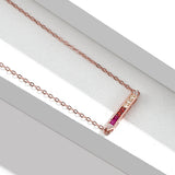 Colorful Zircon Fashion Rainbow Necklace - WOMONA.COM