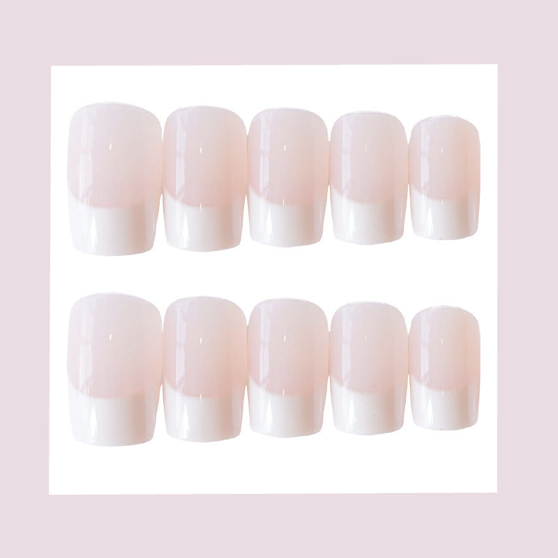 24 Pieces Of French Long Fake Nails - WOMONA.COM