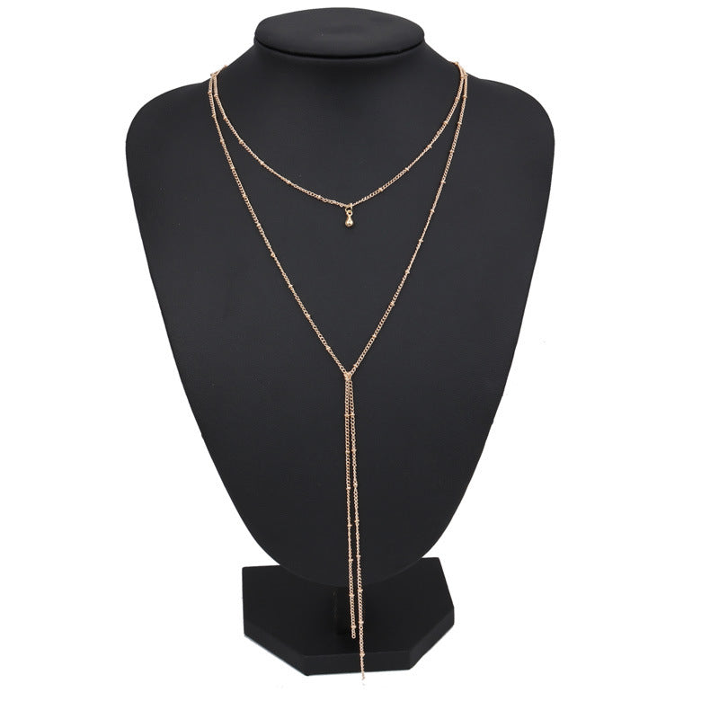 Simple retro clavicle necklace - WOMONA.COM