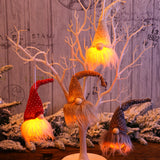 Christmas Forester Gnome LED Doll Light Tree Decoration Hanging Pendant - WOMONA.COM