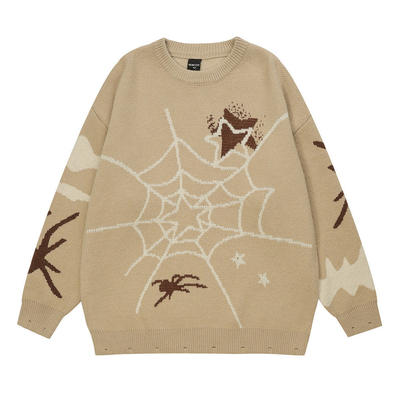 Men's Spider Web Pullover - WOMONA.COM