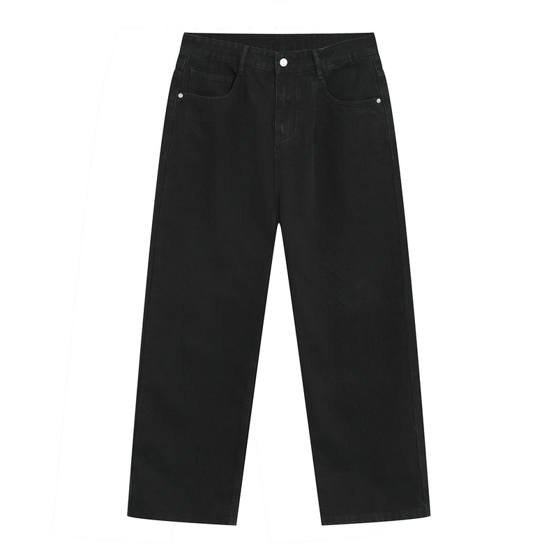 Basic Style Straight Casual Jeans For Men - WOMONA.COM