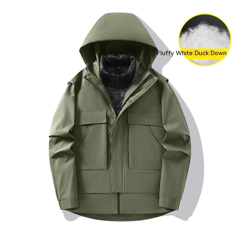 Removable Outdoor Work Clothes Windbreaker Jacket - WOMONA.COM