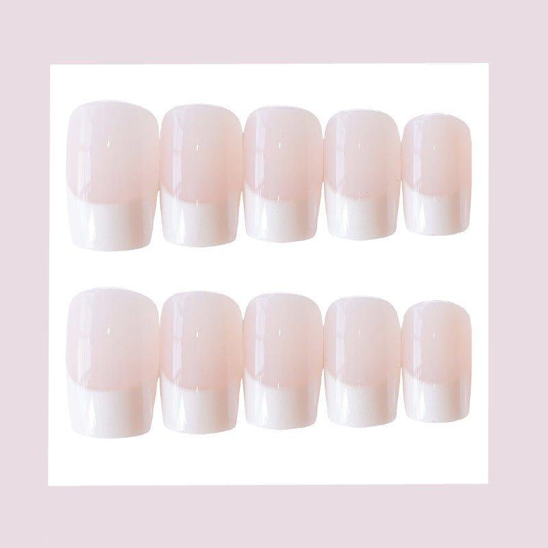 24 Pieces Of French Long Fake Nails - WOMONA.COM