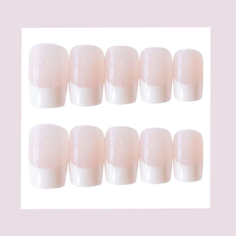 24 Pieces Of French Long Fake Nails - WOMONA.COM