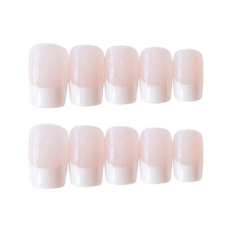 24 Pieces Of French Long Fake Nails - WOMONA.COM