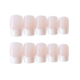 24 Pieces Of French Long Fake Nails - WOMONA.COM