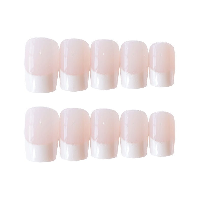 24 Pieces Of French Long Fake Nails - WOMONA.COM