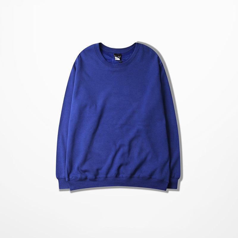 Loose cotton crew neck sweater - WOMONA.COM