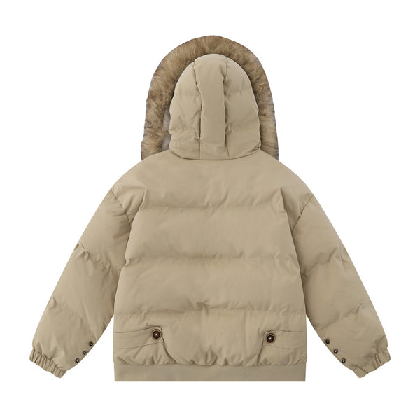 Fur Collar Hood Cotton Clothes Male - WOMONA.COM