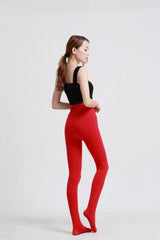 Winter Thickened Velvet Padded Lengthened Large Size Dance Leggings