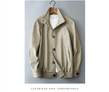 Casual Korean Retro Two-tone Men's Coat - WOMONA.COM