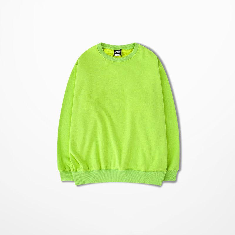 Loose cotton crew neck sweater - WOMONA.COM
