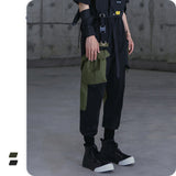 Splicing tooling casual pants men - WOMONA.COM