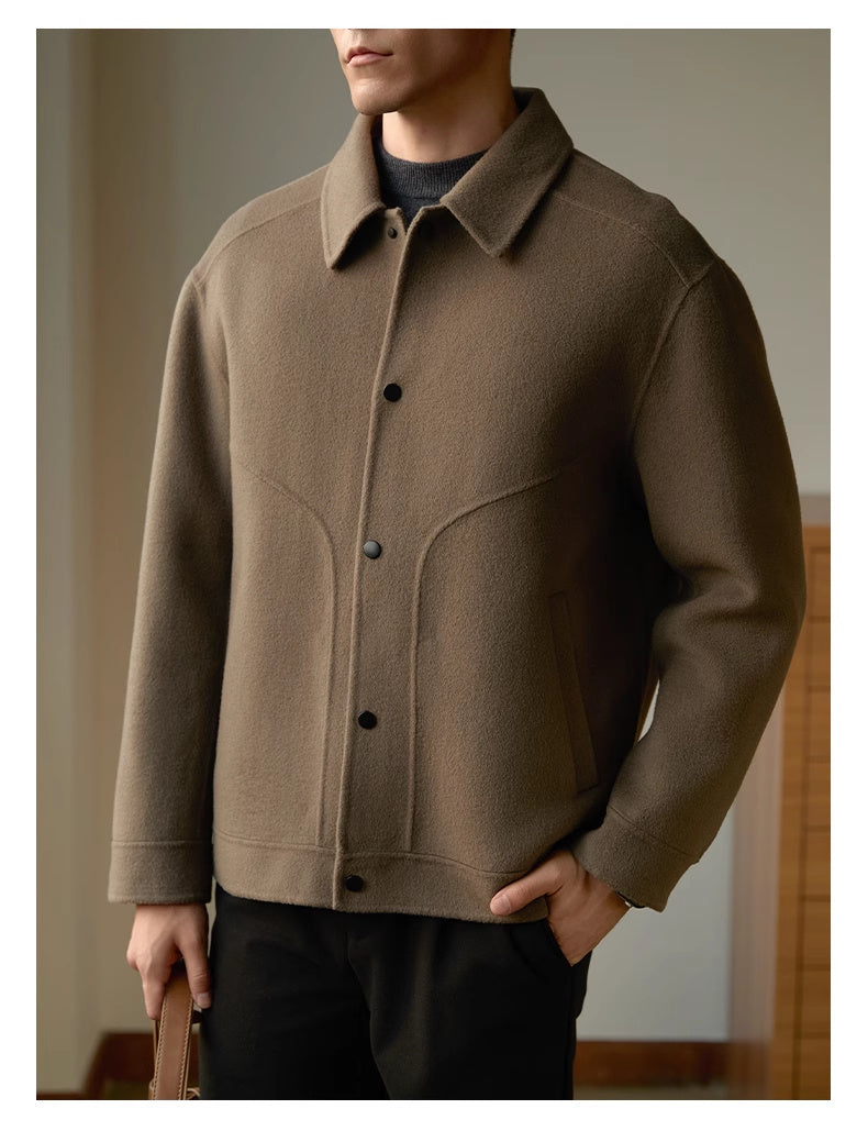 Double-sided Woolen Coat Men's - WOMONA.COM