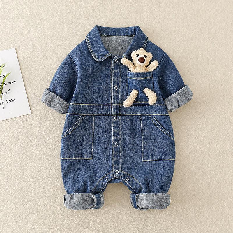 Baby Handsome Denim Jumpsuit - WOMONA.COM