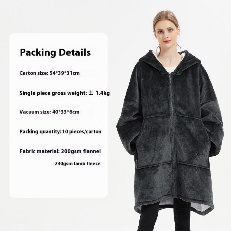 Leisure Double-layer Wearable Blanket