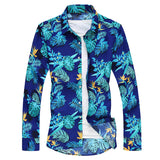 Summer New Men  Shirt Large Size Printing - WOMONA.COM