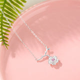 Flower Clavicle Necklace S925 Sterling Silver Necklace - WOMONA.COM