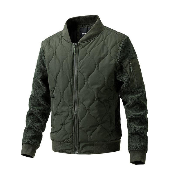 Men's Autumn And Winter Wool Zipper Jacket