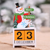 Christmas wooden calendar decorations - WOMONA.COM