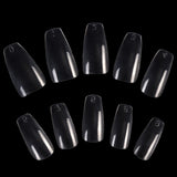 Women's Long Fashion False Ballerina Casket Shape Nails - WOMONA.COM