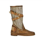 Artificial PU tassel boots Martin boots - WOMONA.COM