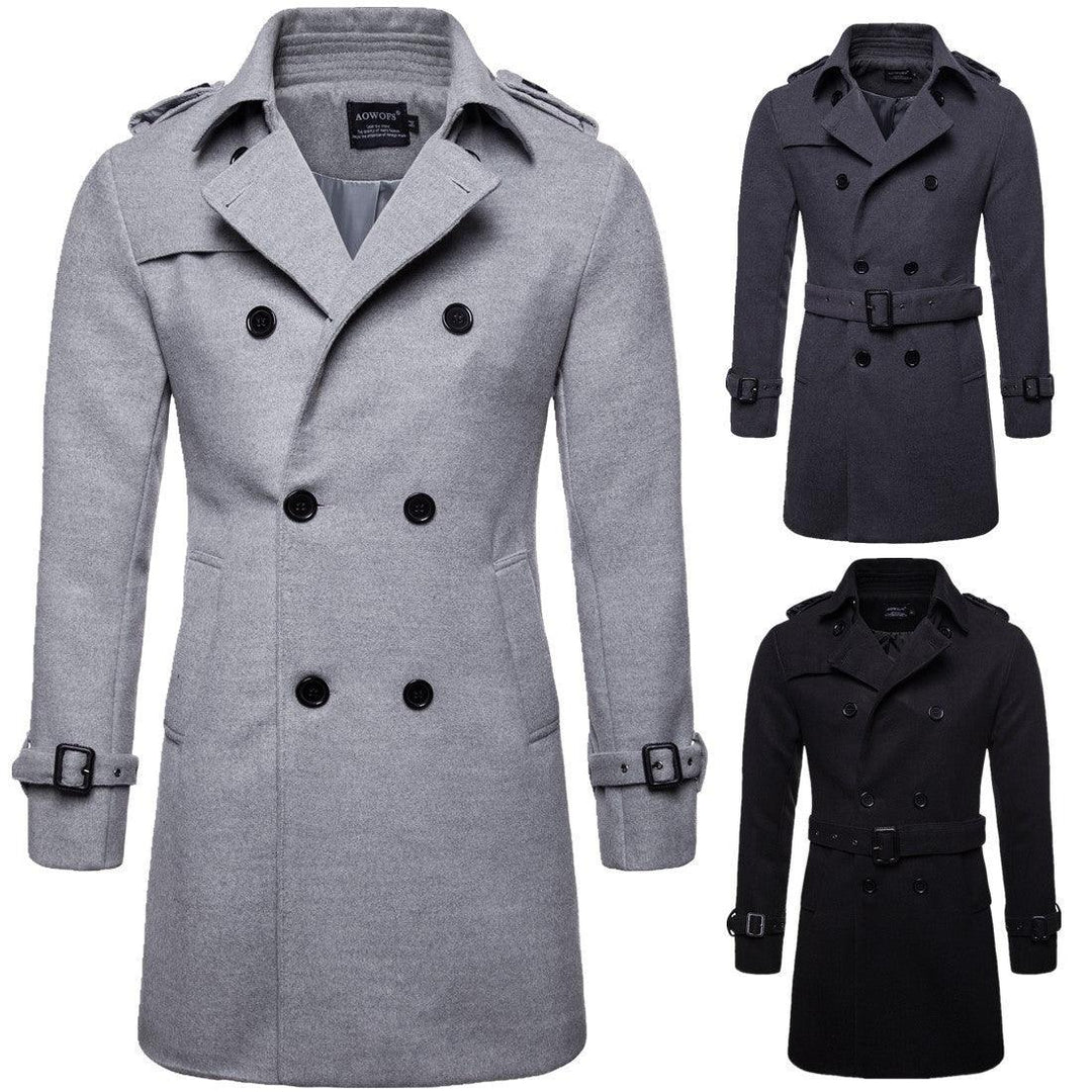 European and American long men's jacket - WOMONA.COM