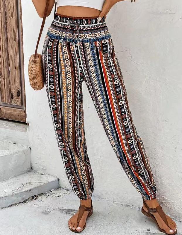 Floral Print Casual Jumpsuit With Pockets - WOMONA.COM