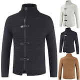 Men's zipper cardigan sweater men