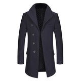 Men's woolen overcoat