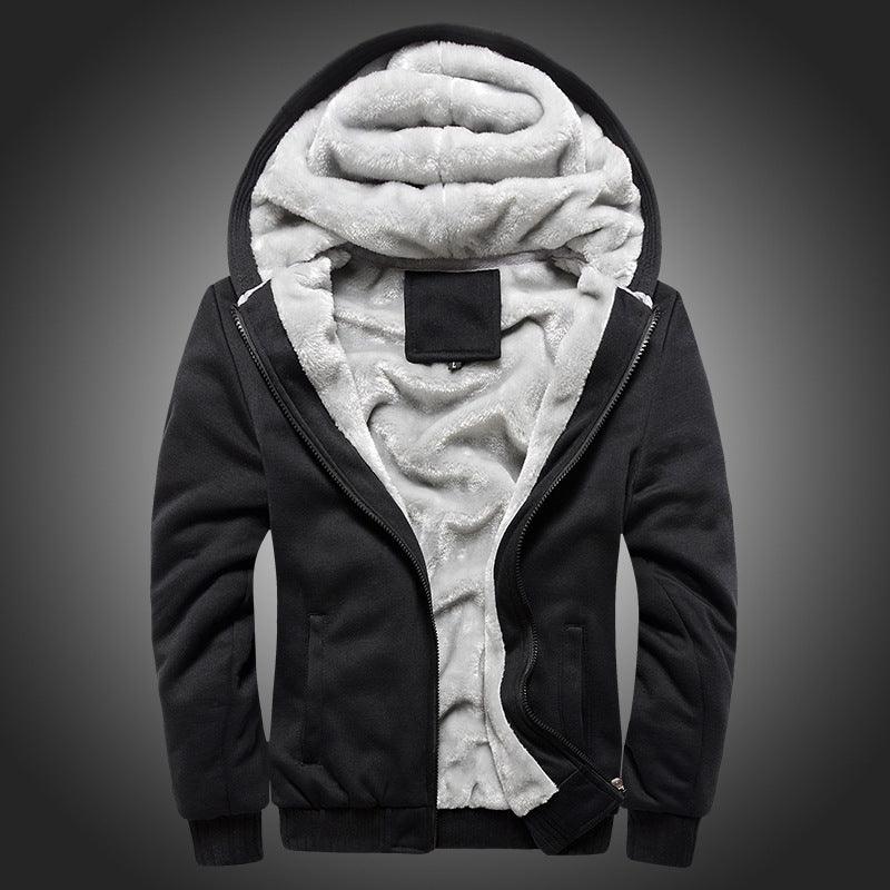 Men's Sports Velvet Padded Thickened Coat - WOMONA.COM