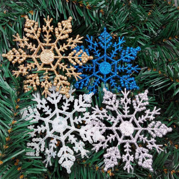 acrylic 10CM snowflakes, Christmas necessities, Christmas tree hanger - WOMONA.COM