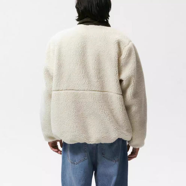 Chaqueta de forro polar con costuras para otoño e invierno para hombre