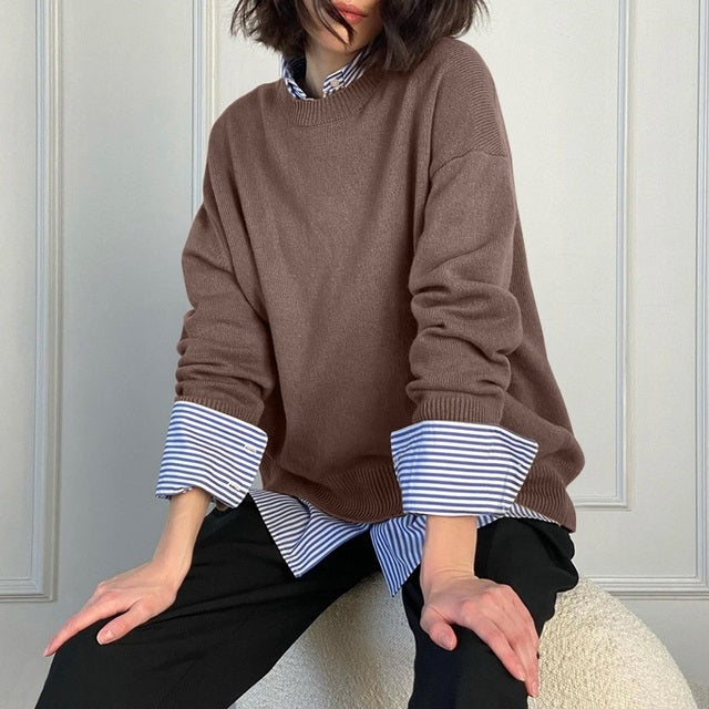 Women Sweaters Wool Jumper Basic Korean Fashion - WOMONA.COM